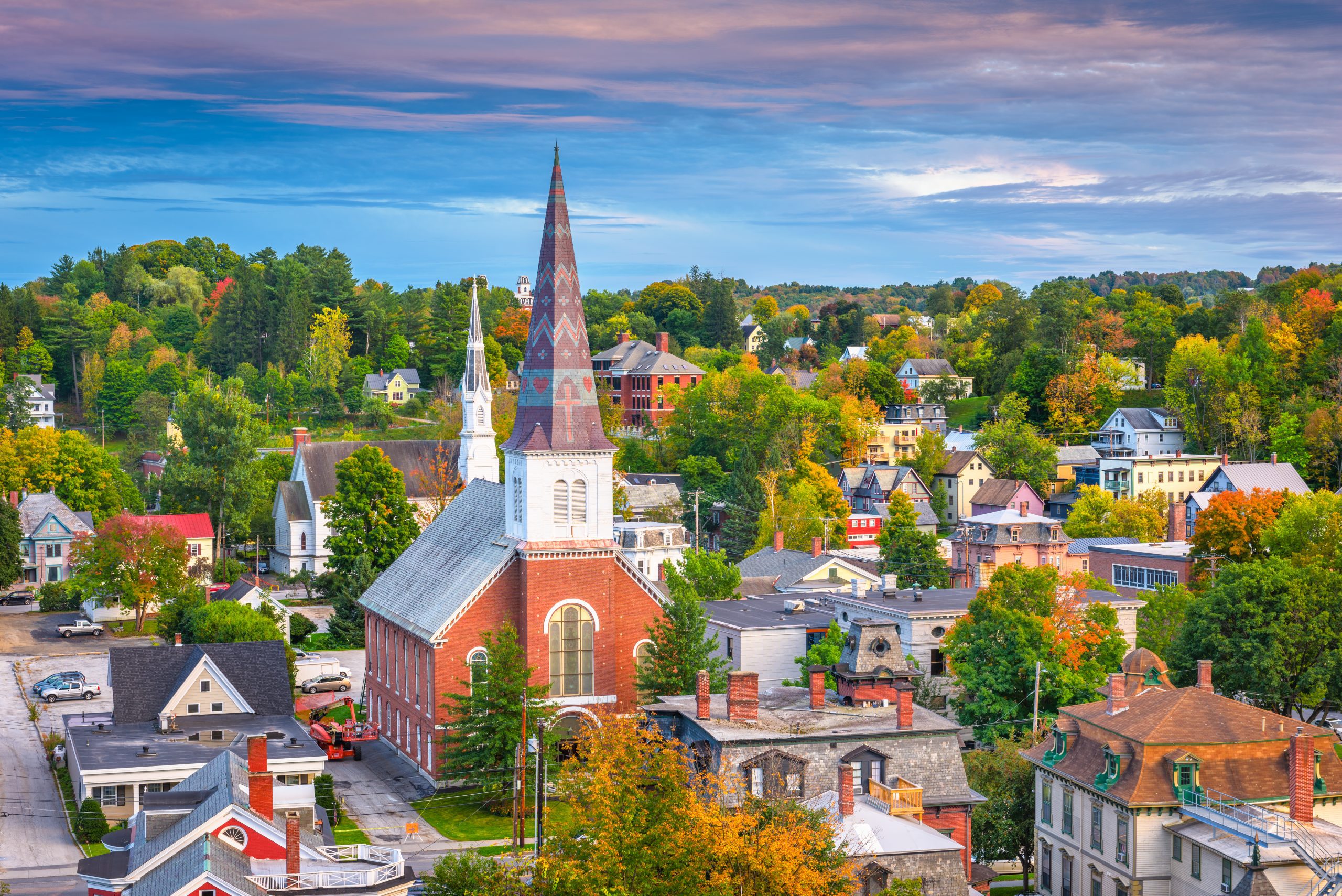 Montpelier, Vermont town skyline Montpelier, Vermont town skyline